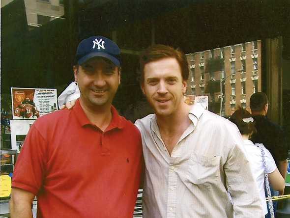 Damian with Tom McCarthy, owner of Nevada Smith's in NYC
[ Nevada Smith's "Where football (soccer) is religion!"]
