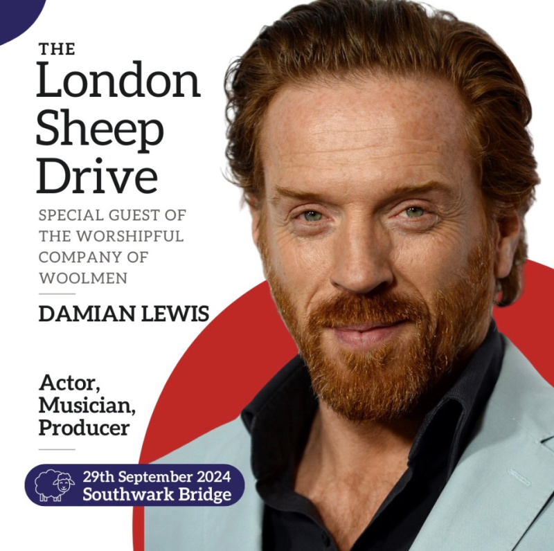 Damian Lewis to Drive Sheep at This Year’s London Sheep Drive