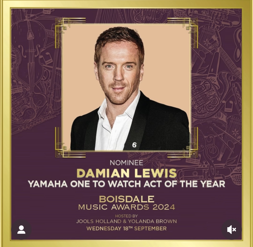 Damian Lewis Nominated for a Boisdale Music Award