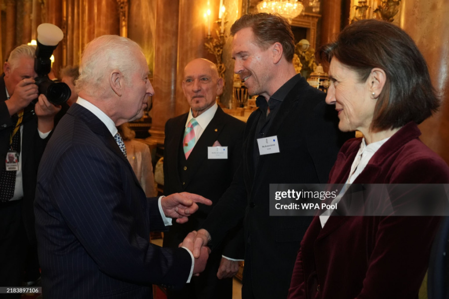 Damian Lewis Attended Film and TV Charity Reception at Buckingham Palace Among Royalty