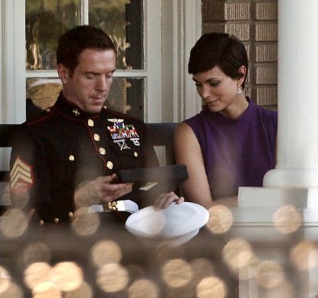 Damian Lewis and Morena Baccarin