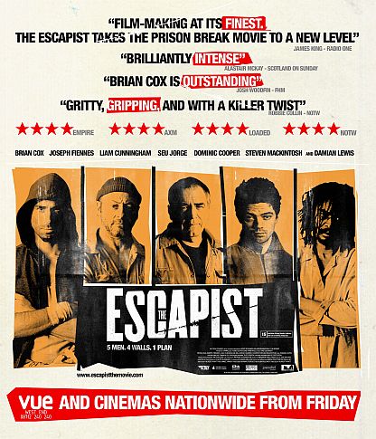 Poster for the UK and Ireland release of The Escapist on June 20th