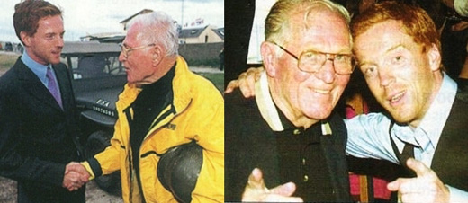 Damian Lewis with Winters in 2001