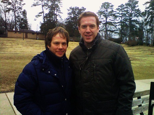 Damian pictured with singer/actor Elijah Chester in Charlotte