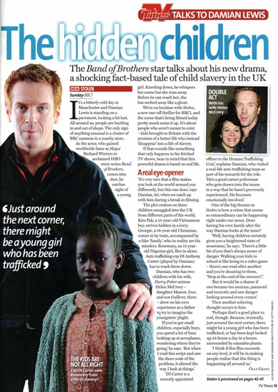 Damian Lewis in TV Times this week