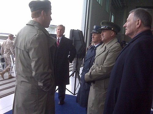 Damian Lewis on the set of 'Homeland'
