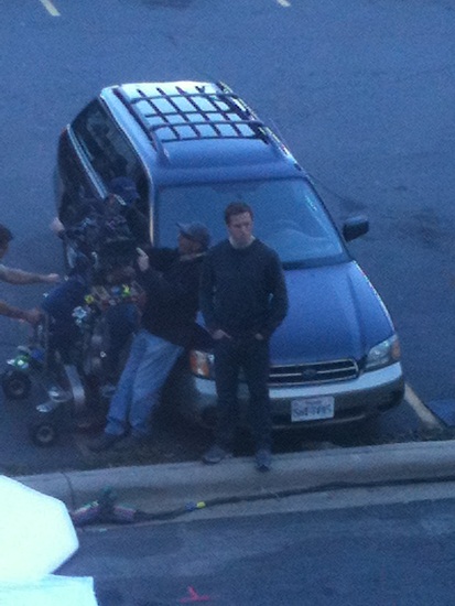 Damian on the set of 'Homeland' on Nov 2