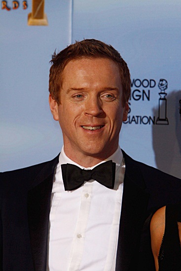 Damian Lewis backstage at the Golden Globes