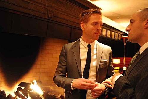 At the afterparty for the 'One Man, Two Guvnors' Preview
