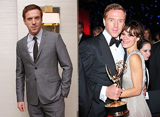 Damian Lewis at the 'Homeland' press conference and Emmy Awards last weekend