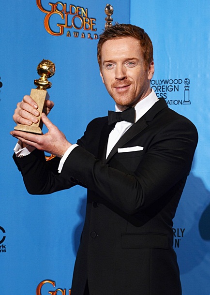 Damian Lewis in the press room of the70th Annual Golden Globe Awards