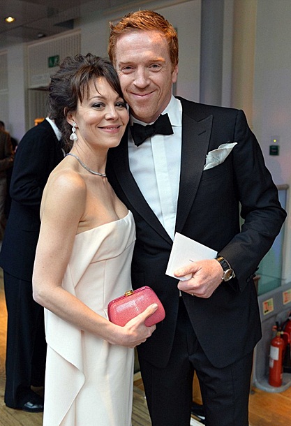 Damian Lewis and Helen McCrory at the Olivier Awards on April 28