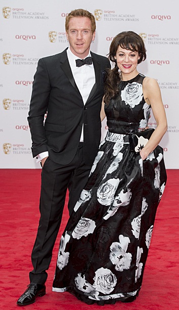 Damian Lewis and Helen McCrory arriving at the BAFTA TV Awards