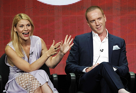 Damian Lewis and Claire Danes at the 2013 Summer TCA Tour