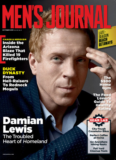 Damian Lewis on the October 2013 cover of Men's Journal
