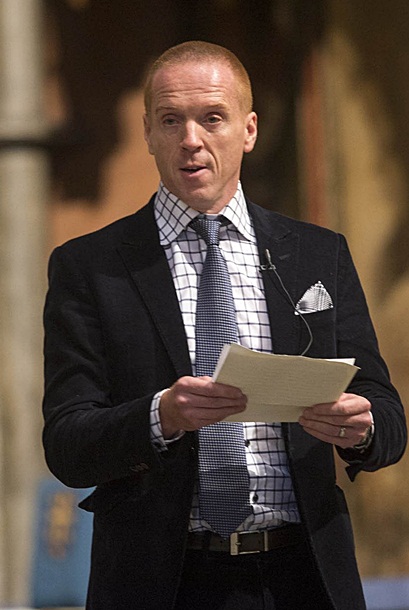 Damian Lewis at the Harvest Festival on Wednesday