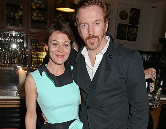 Damian and Helen at the 'American Buffalo' after party