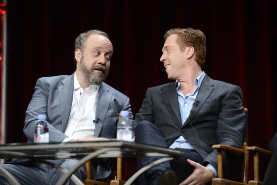 Paul Giamatti and Damian Lewis seen at Showtime's 2015 Summer TCA held at The Beverly Hilton on Tuesday, August 11, 2015, in Beverly Hills. (Photo by Dan Steinberg/Invision for Showtime/AP Images)